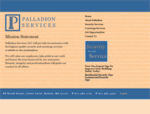 Tablet Screenshot of palladionservices.com